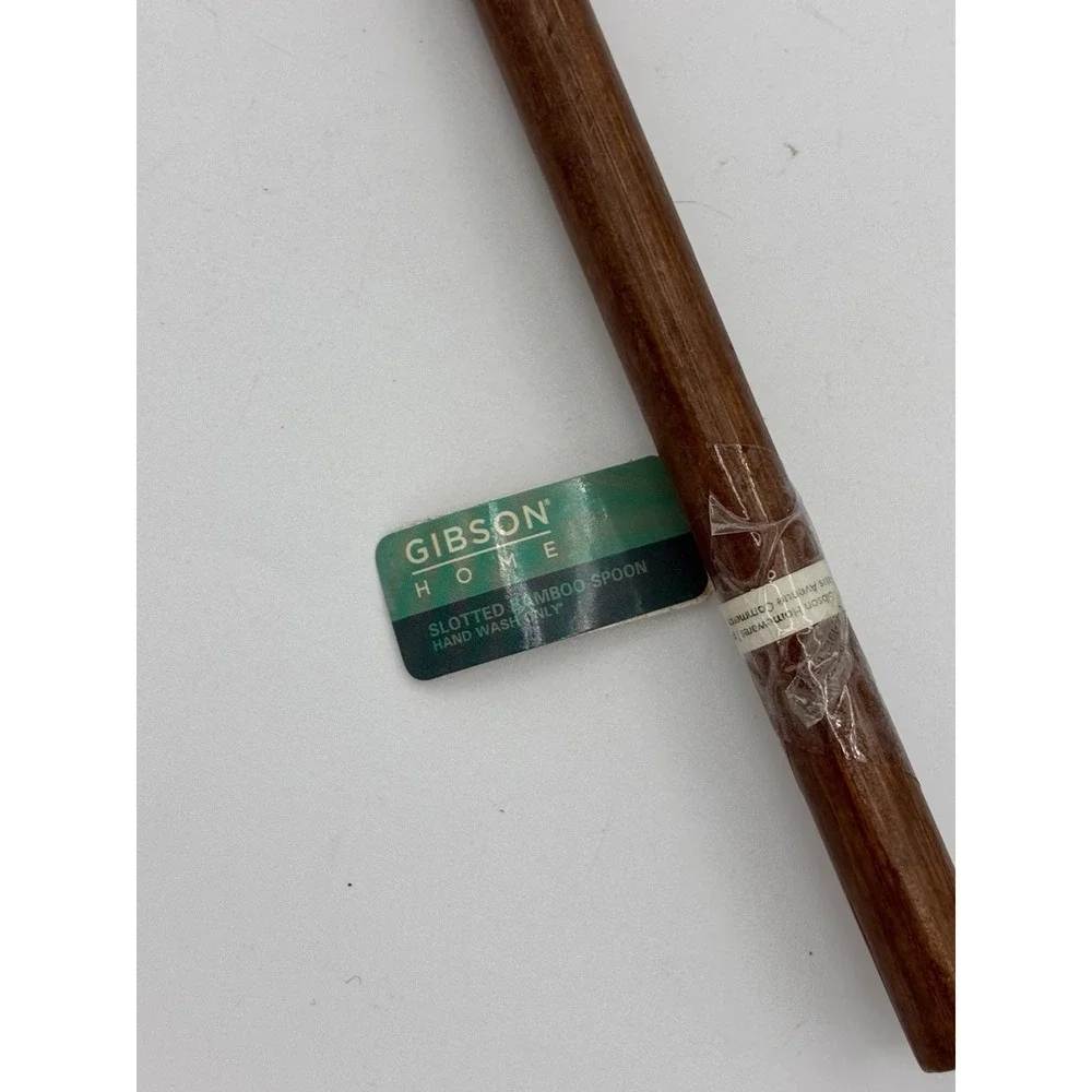 NEW Gibson Home Bamboo Wooden Spatula Turner 12